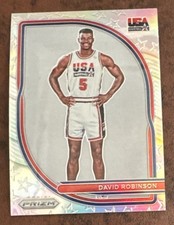 2020-21 Panini Prizm - USA Basketball David Robinson #5 Silver Prizm