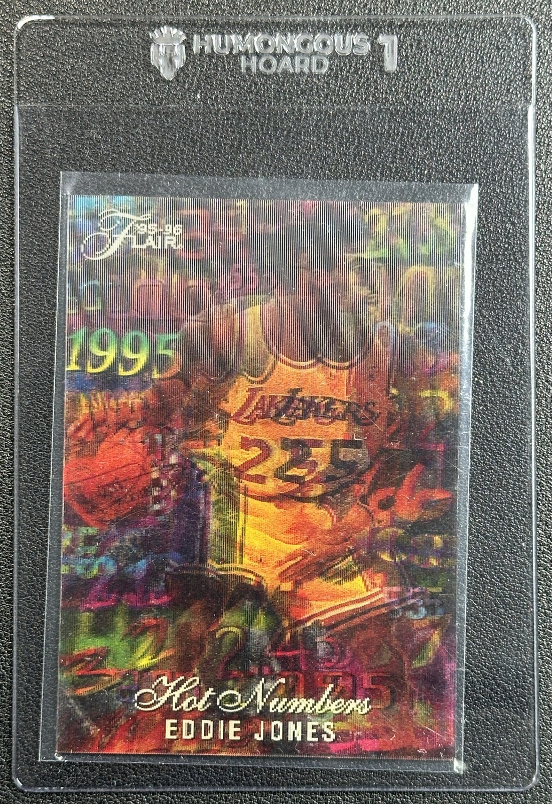 EDDIE JONES 1995-96 FLEER FLAIR #3 HOT NUMBERS LAKERS