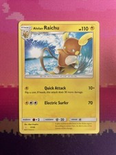 Pokemon Card Alolan Raichu 17/30 Trainer Kit Near Mint