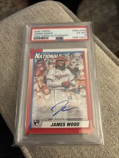 2025 Topps James Wood #90AJWO 1990 Topps Autograph PSA 6