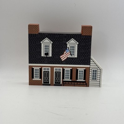 Cats Meow Village Barbara Fritchie House Frederick, MD 1997 wood decor Signed