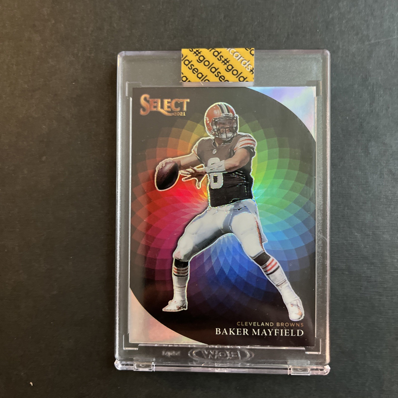 2021 Panini Select Baker Mayfield Color Wheel Case Hit SP #CW-6 Browns Bucs