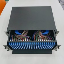 Fiber Terminal Box with 144 LC/UPC Duplex Adapters 1.5m SM Fiber Optical Pigtail