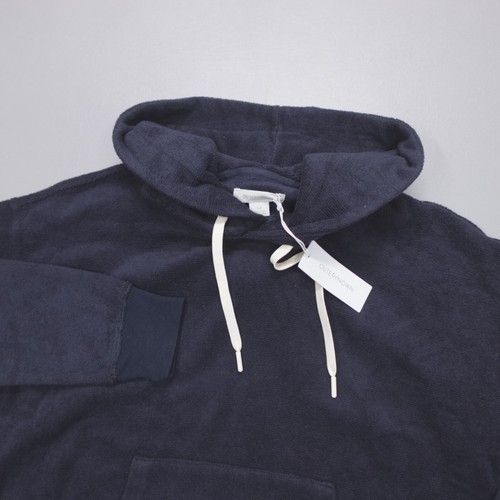 Outerknown Hightide Terry Cloth Hoodie NGT Blue Pullover Women’s Size S