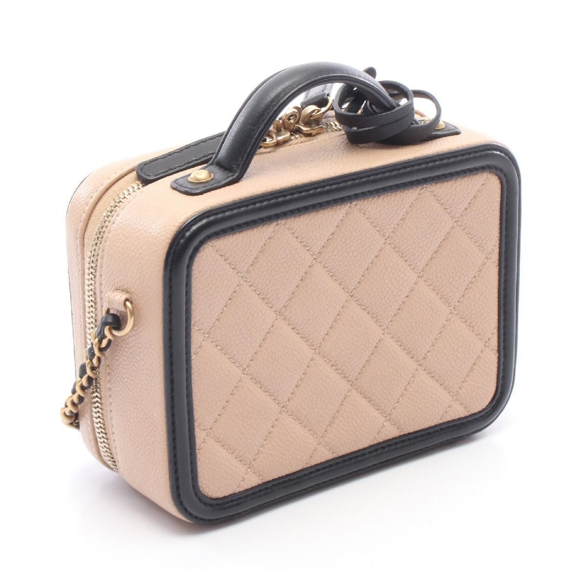 Bulk purchase CHANEL CC Fig Leaf Small Vanity Bag 2WAY Shoulder Bag Bag Calf (Co image 2
