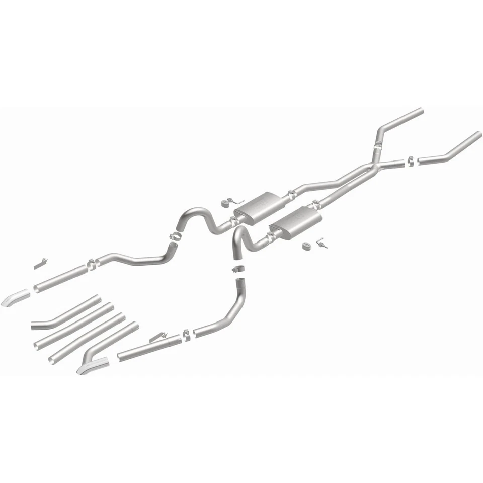 15893 Magnaflow Exhaust System for Chevy Olds Coupe Sedan Buick Skylark Malibu Foto 2 de 4