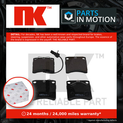 Brake Pads Set fits VW CARAVELLE Mk4 2.4D Front 92 to 02 NK 7D0698151C Quality