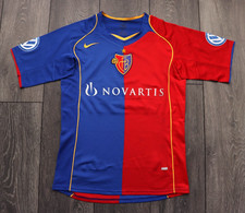 BASEL 1893 JERSEY HOME FOOTBALL SHIRT 2004-2006 NIKE TRIKOT VINTAGE MENS SIZE XS