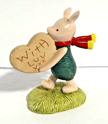 Royal Doulton Pooh Character PIGLET Love & Friendship Collection ''With Luv''
