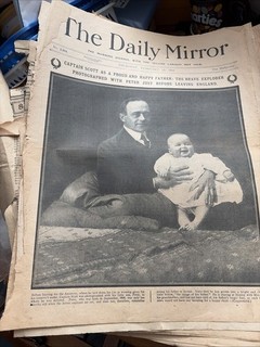 Old News Paper Article About Captain Scott Practical Householder Everybody’s
