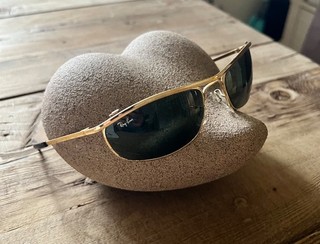 Original Rayban Pilot Herren Sonnenbrille RB3136 Caravan grüne Gläser gold