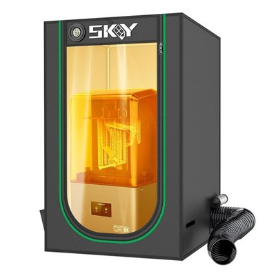 Resin 3D Printer Enclosure Cover Tent with Ventilation LED Light Thermo