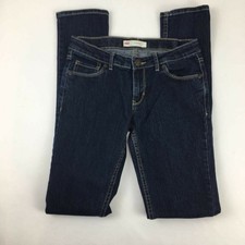 Levis Girls 711 Skinny Jeans Blue Pockets Dark Wash Low Rise Stretch 16 Slim