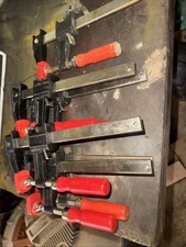 7 Bessey Bar Clamp(s) Wood Handle  2" Throat Depth 6 10in 1  6in Lot