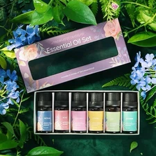 Essential Oils Set Fragrance Oil for Diffusers and Candle Making, 6-Pack