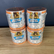 Gorilla Waterproof Patch  Seal Tape 2.4m x 100mm Clear Lot Of 4