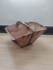 Dou antique Chinese wooden rice measure bucket