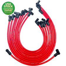 10Mm Spark Plug Wire Set for Chevy SBC BBC 305 350 454 V8 HEI 9 Piece Kit