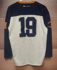 Champion Football Jersey Shirt Men’s L (44) Heavyweight Long Sleeve #19 Cotton
