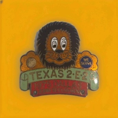 Lions Club International Metal Pin Pinback Texas 2E2 1975 Dallas John Seelig Gov