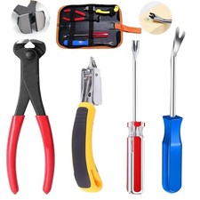 4Pcs Upholstery Staple Remover Nail Puller Nail Remover Tool Set with End Cut...