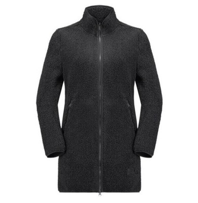 Jack Wolfskin women's fleece jacket jacket high curl coat size M black New