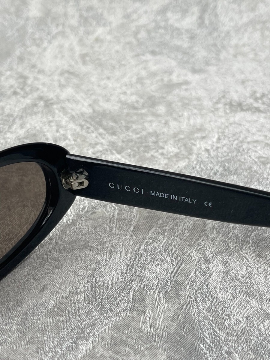 90s Vintage Gucci GG 2419/S Oval Sunglasses y2k Cyber Italy Rare