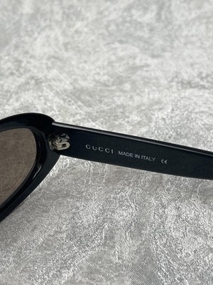 90s Vintage Gucci GG 2419/S Oval Sunglasses y2k Cyber Italy Rare