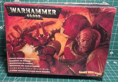 Warhammer 40.000 Chaos Khorne Berzerkers Game Workshop 2002 Vintage Neu Sealed