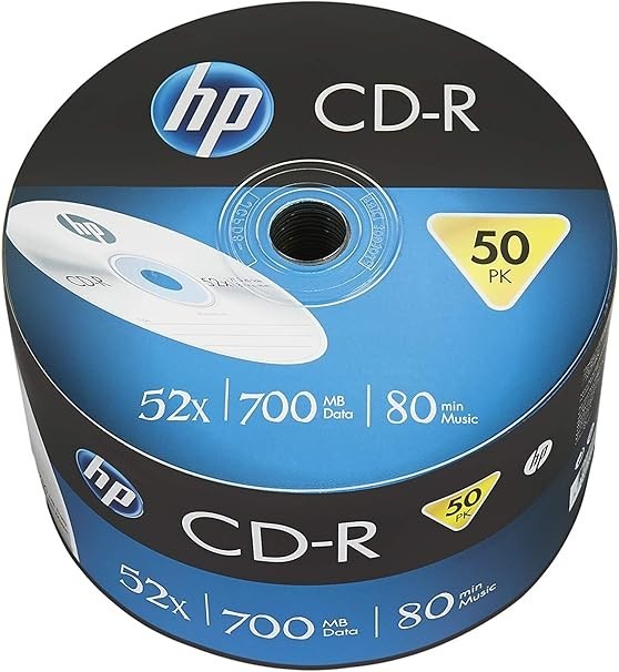 HP CD-R 52x 700MB Pack of 50 Discs with High-Speed Data Storage Music Burn - New - Image 3