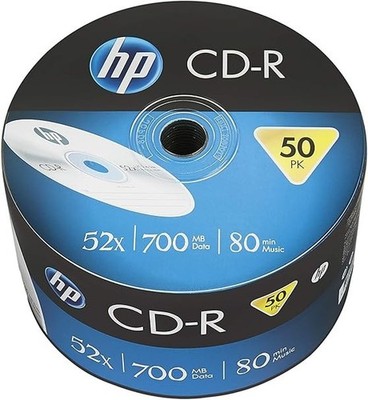 HP CD-R 52X 50PK BULK HP 700MB mit CD Wanne