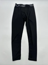 Telaleo Leggings Youth Boys S 8-9Y Black Logo ..#34348