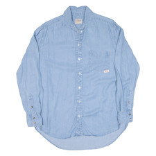 GUESS Womens Denim Shirt Blue Long Sleeve S