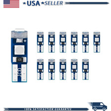 12 Pcs T5 Led Bulbs 74 73 37 2721 12v Instrument Panel Light Bluecolor Blue 12 Pcs T5 Led Bulbs 74 73 37 2721 12v Instrument Panel Light Bluecolor Blue