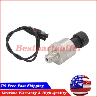 #ad 100PSI Stainless Fuel Oil MAP AIR Pressure Sensor Sender Connector 1 8quot; NPT NEW $19.49