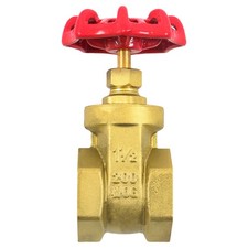 For Oil 1-1/2" NPT Brass Gate Valve Duty Two-way Flow Manual Rotary Sluice Valve