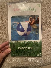 Whim by Cynthia Rowley 20 Inch Diameter Beach Ball Blue And White New