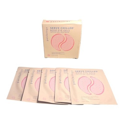 Patchology Serve Chilled Rose Eye Gels -5 Pairs- New In Box