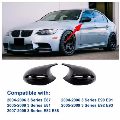 M3-Stil Glanz Schwarz Spiegelkappen Für BMW E90 E91 E92 E93 E81 E87 E82 PRE LCI