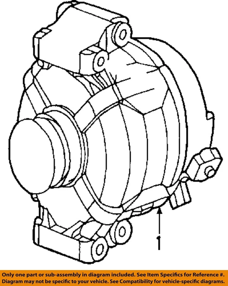 Alternador usado compatible con: Chevrolet Hhr 2007 2,4 grado A Foto 3 de 4