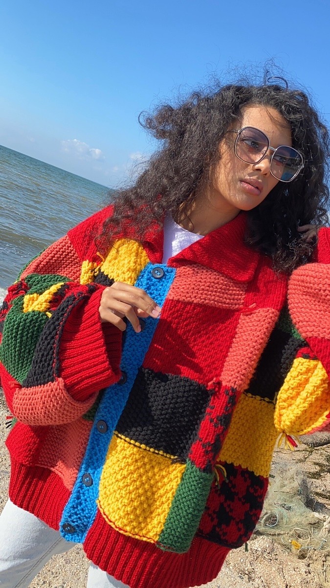 Patchwork Harry Styles Chaqueta De Colores Patchwork Jacket Granny