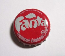 FANTA STRAWBERRY Soda Bottle Cap Crown THAILAND 2013 Metal Asia Collect 250ml TH