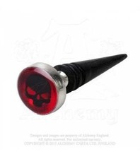 ALCHEMY GOTHIC - DOOM FAUX-STRETCHER EARRING - GOTH PUNK SKULL