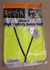 New MCR Safety HI-VIS Safety Vest  Class II Level II VCL2MLX2 - 2X 