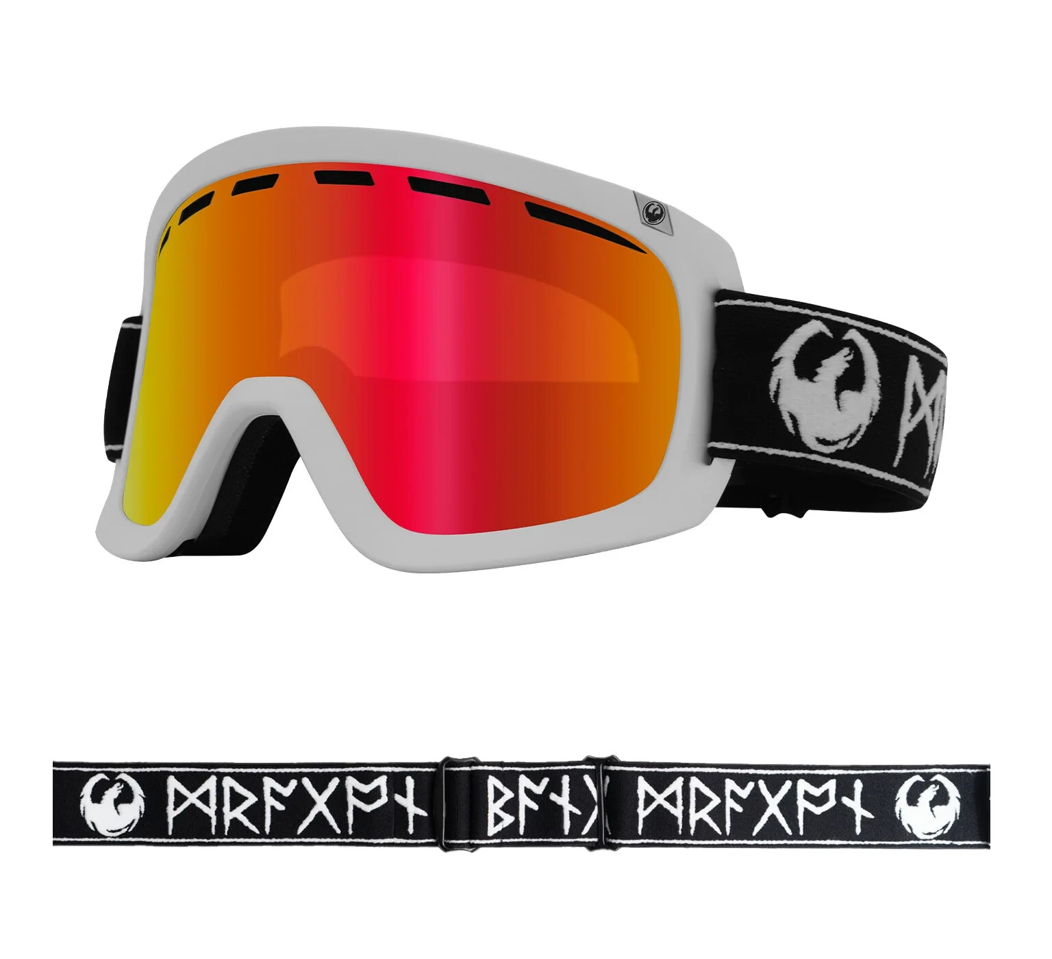 Dragon D1 OTG - Mikkel Signature Lumalens Red Ionized & Clear Lens Snow Goggles