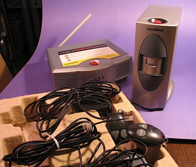 Lasershield Home Security motion detector sensor, remotes, manual, alarm service