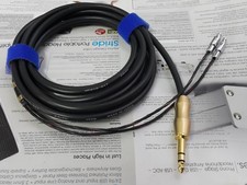 Japan Made Sennheiser HD800 Copper cable GOLD Plug 6.3mm