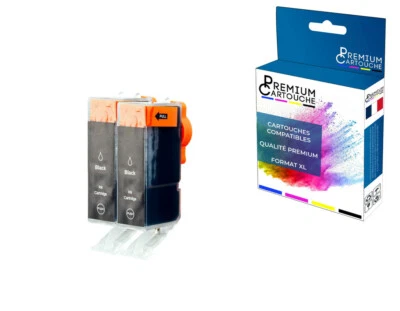 PREMIUM CARTOUCHE - 2 Cartouche compatible pour CANON PGI 525XL Noir - Photo 1/4