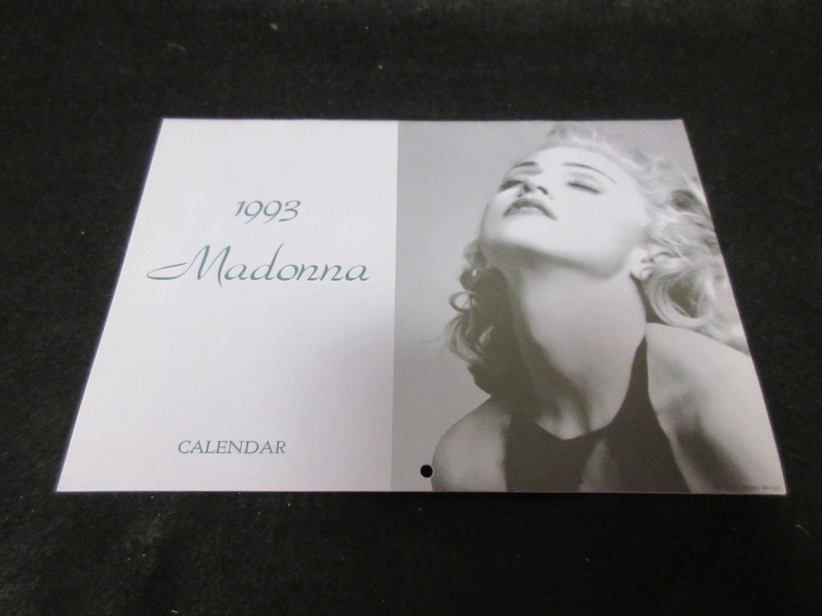 Madonna 1993 Japan Promo Calendar from Warner Music Japan Erotica