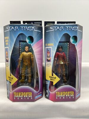 Vtg Star Trek Captain Kirk Lt Uhura Transporter Series TOS SNW Playmates Figures